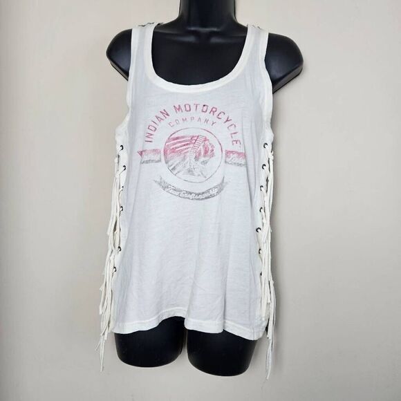 Indian Motorcycle Fringed Tank Top - Picture 1 of 8